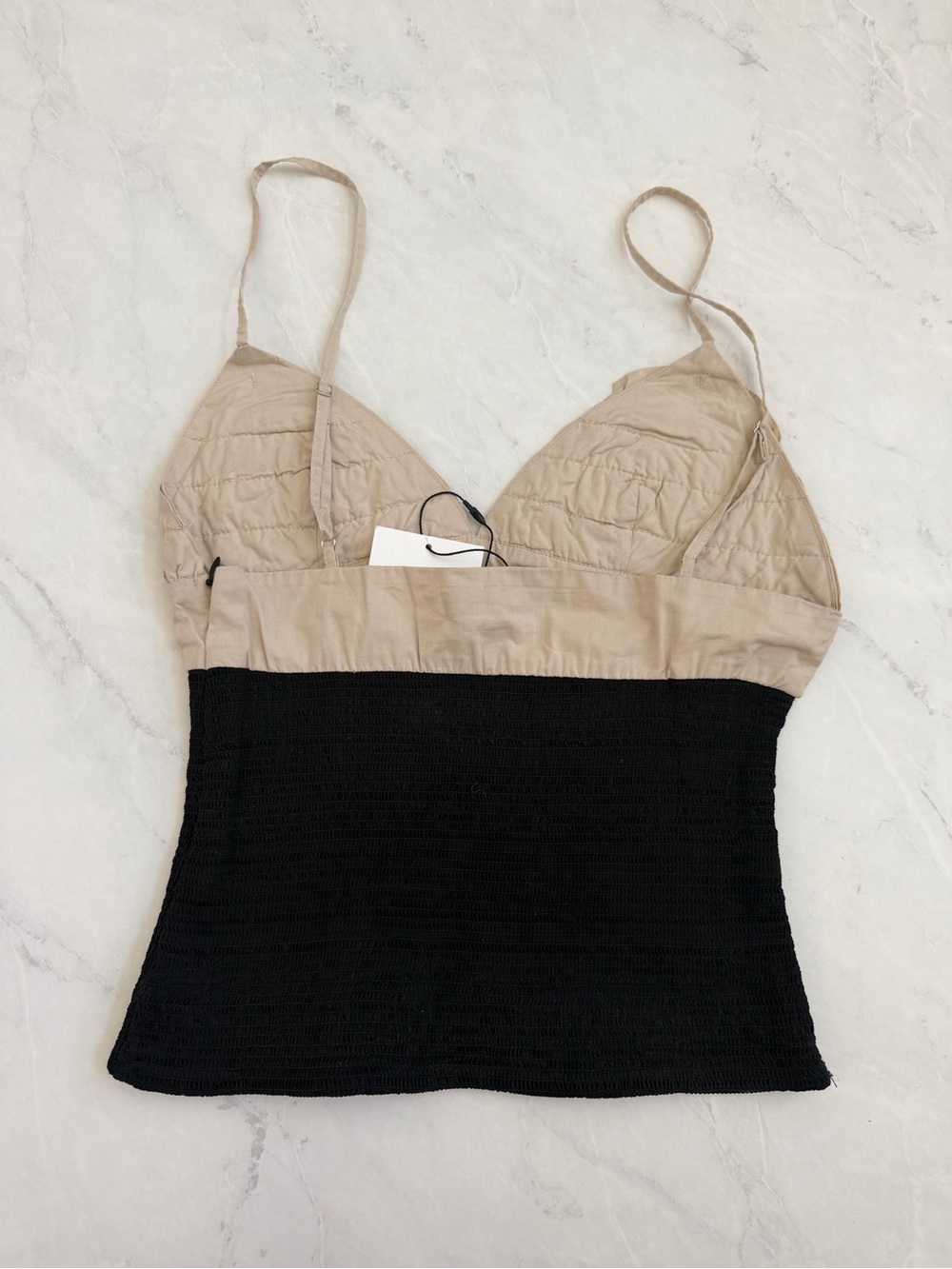 Zara Contrasting Ruffled Top XS - Picture 3 of 4